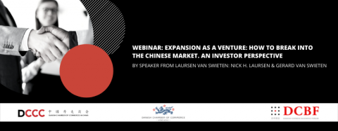 WEBINAR: EXPANSION AS A VENTURE. HOW TO BREAK INTO THE CHINESE MARKET - AN INVESTOR PERSPECTIVE.